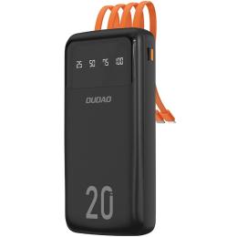 Зовнішній портативний акумулятор Dudao K6Pro + 20000mAh Black 10W (6977196682393)