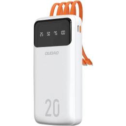 Зовнішній портативний акумулятор Dudao K6Pro + 20000mAh White 10W (6977196682409)