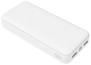 Зовнішній портативний акумулятор PLATINET POWER BANK 20000 mAh + CHARGER 20W White (PMPB20SETW)