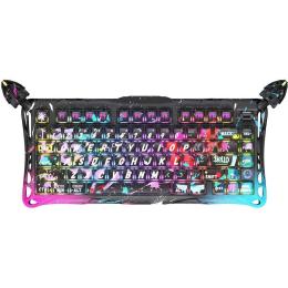 Клавіатура GravaStar Mercury V75 Pro Magnetic Jade Gaming Switch Neon Graffiti (GS_V75_PRO_CG_BLK)
