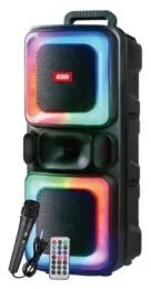 Акустика портативна XO F55 Boat Double 8-inch Horn RGB Bluetooth Black