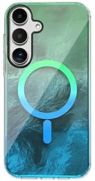 Чохол-накладка EpiK TPU Shiny Mountain (MagFit) для Samsung Galaxy S26 Green Blue