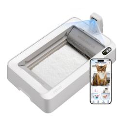 Розумний лоток для тварин Petkit Purobot Crystal Duo with Camera White