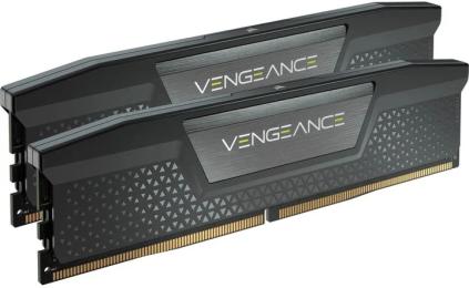Оперативна память Corsair 64GB (2x32GB) DDR5 6200 MHz CL32 Vengeance Black (CMK64GX5M2B6200C32)