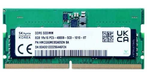 Оперативна память SK hynix 8GB SO-DIMM DDR5 4800 MHz CL40 (HMCG66MEBSA092N)