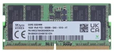 Оперативна память SK hynix 16GB SO-DIMM DDR5 5600 MHz CL46 (HMCG78AGBSA092N)