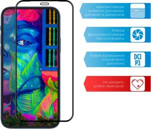 Захисне скло Acclab Full Glue для Oppo A74 Black