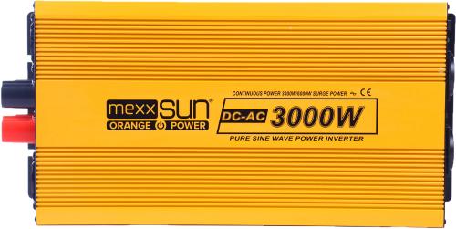 Інвертор напруги Mexxsun MXSPSW-3000 12V з правильною синусоїдою, 2 універсальні розетки, к (Уцінений)