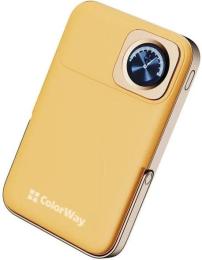 Зовнішній портативний акумулятор ColorWay MagSafe &amp; Watch Wireless 10 000 mAh Amber 22.5W (CW-PB100LPA2Y-WPDD)