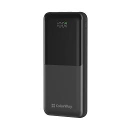 Зовнішній портативний акумулятор ColorWay CW-PB100LPB3BK-PDD 10 000 mAh Black
