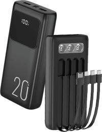 Зовнішній портативний акумулятор WUW Y21 20000mAh Black