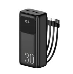 Зовнішній портативний акумулятор WUW Y31 30000mAh Black