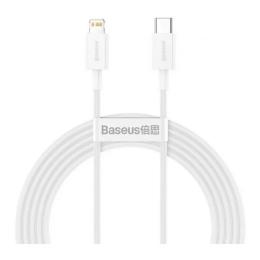 Дата-кабель Baseus Superior Series Fast Charging CATLYS-C02 2m USB Type C (тато) - Lightning (тато) White