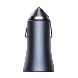 Автомобільний зарядний пристрій для телефона Baseus TZCCJD-0G Dark Gray Golden Contactor Pro 40W USB+Type-C (w Cable Type-C)