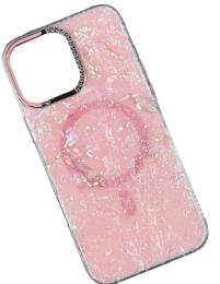 Чохол-накладка Infinity Luxury Crystal Case with Magnetic iPhone 14 Pro Max Pink
