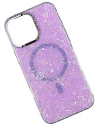 Чохол-накладка Infinity Luxury Crystal Case with Magnetic iPhone 14 Pro Purple