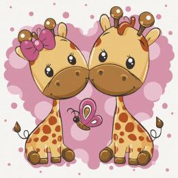 Картина за номерами Art Craft 30х30 см 15542-AC Закохані жирафки