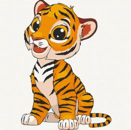 Картина за номерами Art Craft 30х30 см 15526-AC Полосатик