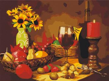 Картина за номерами Art Craft 40х50 см 12139-AC Фрукти та вино