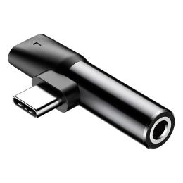 Перехідник Baseus CATL41-01 L41 USB Type C (тато) - USB Type C (мама) 3.5mm mini jack (мама) Black
