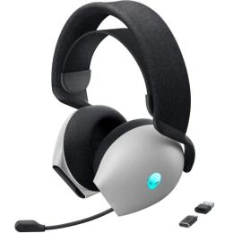 Накладні навушники Dell Alienware Tri-Mode Wireless Gaming Headset  -  AW725H Black White (545-BBFV)