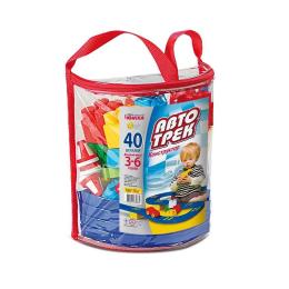 Конструктор Юника Автотрек 70675, 40 деталей, рюкзак