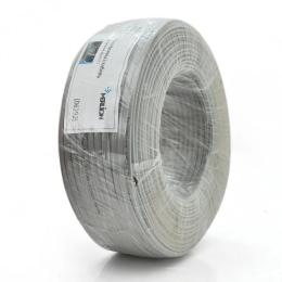 Кабель для телефону Merlion 28awg CCS, 100m Gray 4 жильний