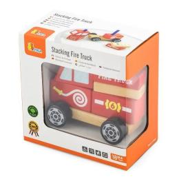 Деревяна іграшка Viga Toys Пожежна машинка пірамідка (50203FSC)