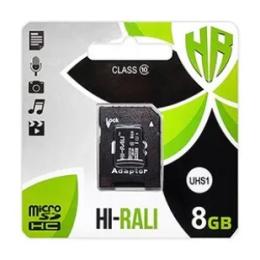 Карта памяті Hi-Rali HI-8GBSD10U1-01 8GB microSDHC З адаптером Class 10 UHS-I
