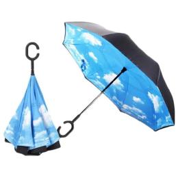 Парасолька UFT Umbrella Sky U2 розкладна з хмарами