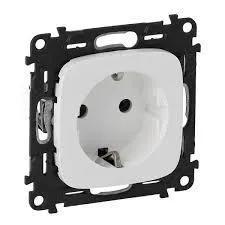 Розетка Legrand Valena ALLURE 753724 White силова Schuko 16А 250В зі шторками гвинтові клеми