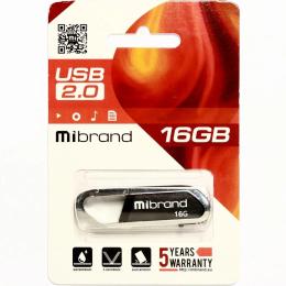 Флеш память Mibrand Aligator MI2.0/AL16U7B Black 16 GB USB 2.0