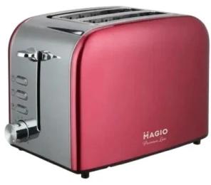 Тостер Magio МG-286 Red Silver