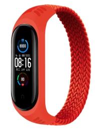 Ремінець для фітнес-браслету BeCover Elastic Nylon Style для Xiaomi Mi Smart Band 5/Mi Smart Band 6 (Size M) Red