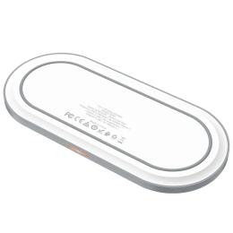 Бездротовий зарядний пристрій Hoco CW24 Handsome 3-in-1 White
