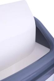 Кошик для сміття Violet House 0099 Gray White 20 л 35х22.5х30