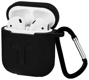 Чохол для навушників Infinity для AirPods/Hoco EW74 Silicone LOGO 2в1 Black