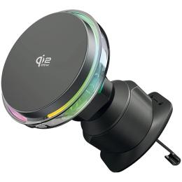 Тримач в авто Proove Light Crystal Qi2.2 25W Gray