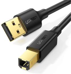 Дата-кабель Ugreen US135 3m USB(тато) - USB Type B(тато) Black