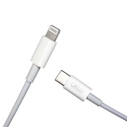 Дата-кабель XO NB113 1m USB Type C (тато) - Lightning (тато) White 18W