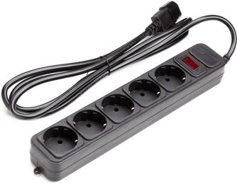 Мережевий фільтр PowerPlant PPUA10M20S5 2 м, 5 розеток