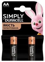 Батарейка Duracell Simply AA LR6 2 шт (5000394028043)
