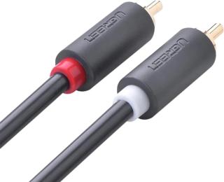 Аудіо-кабель Ugreen 90402013 2RCA (тато) 2RCA (тато), 3m Black
