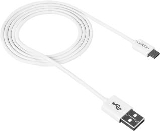 Дата-кабель Canyon CNE-USBM1W 1m USB(тато) - microUSB(тато) White
