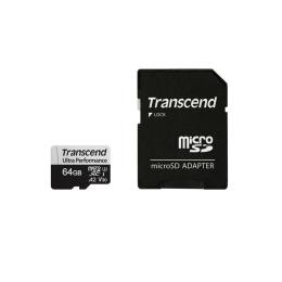 Карта памяті Transcend TS64GUSD340S 64GB microSD З адаптером UHS-I U3 A2