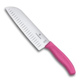 Кухонний ніж Victorinox SwissClassic Santoku 17 см Pink (6.8526.17L5B)