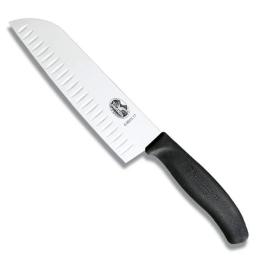 Кухонний ніж Victorinox SwissClassic Santoku 17 см Black (6.8523.17G)