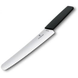 Кухонний ніж Victorinox SwissModern Bread and Pastry Knife 22 см Black (6.9073.22WB)
