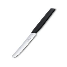 Кухонний ніж Victorinox Swiss Modern TomatoSausage 11см Black (6.9003.11W)