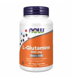 Now Foods L-Glutamine 500mg - 120 vcaps (2022-10-1433)